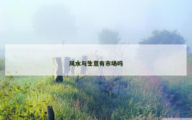 风水与生意有市场吗