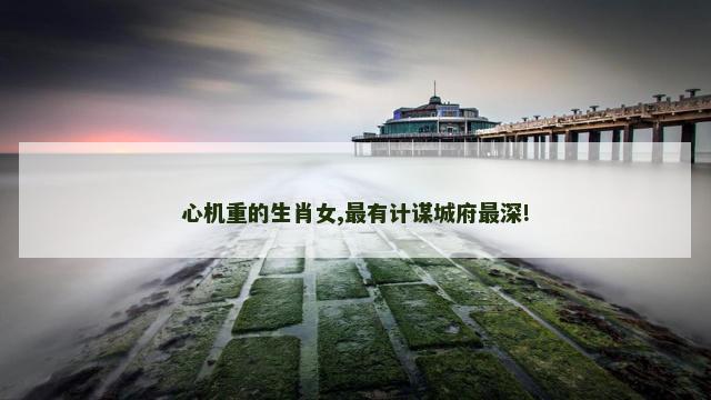 心机重的生肖女,最有计谋城府最深!