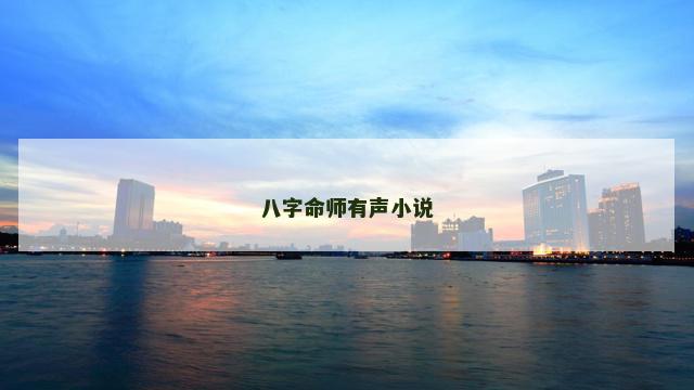 八字命师有声小说