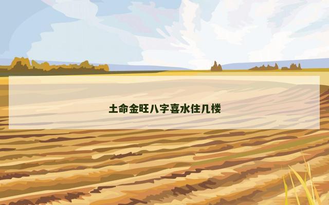 土命金旺八字喜水住几楼
