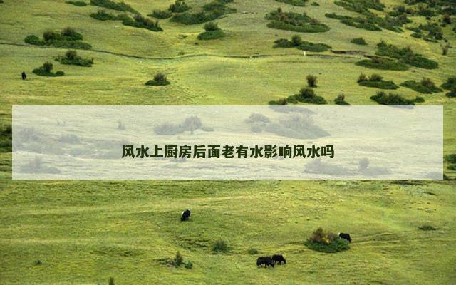 风水上厨房后面老有水影响风水吗