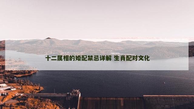 十二属相的婚配禁忌详解 生肖配对文化