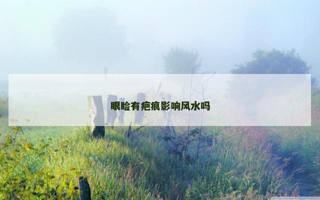 眼睑有疤痕影响风水吗