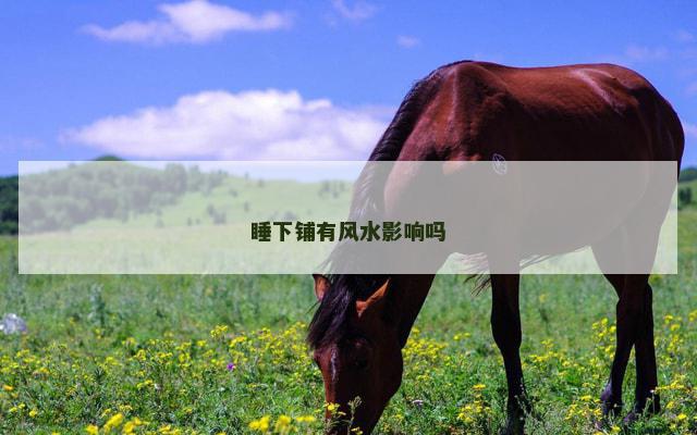 睡下铺有风水影响吗
