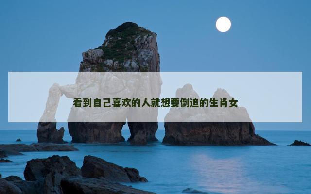 看到自己喜欢的人就想要倒追的生肖女