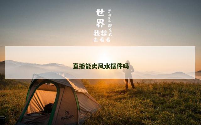 直播能卖风水摆件吗