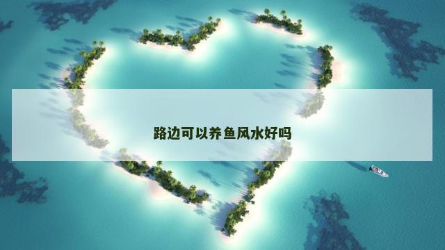 路边可以养鱼风水好吗