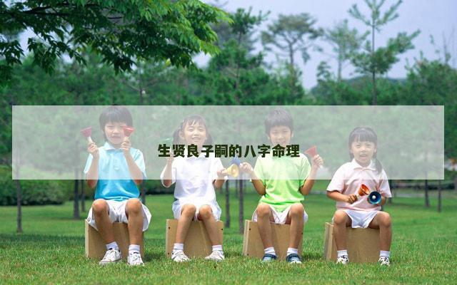 生贤良子嗣的八字命理