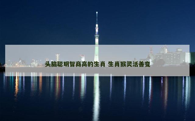头脑聪明智商高的生肖 生肖猴灵活善变
