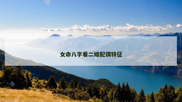女命八字看二婚配偶特征