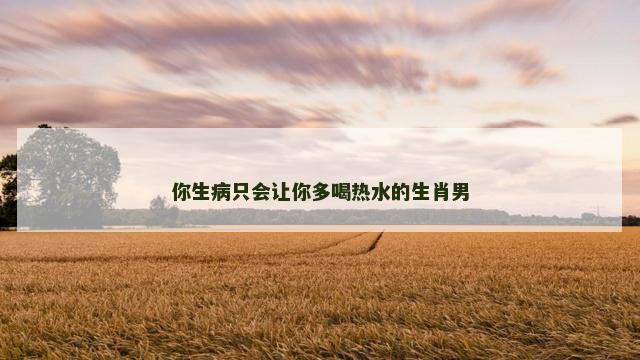 你生病只会让你多喝热水的生肖男