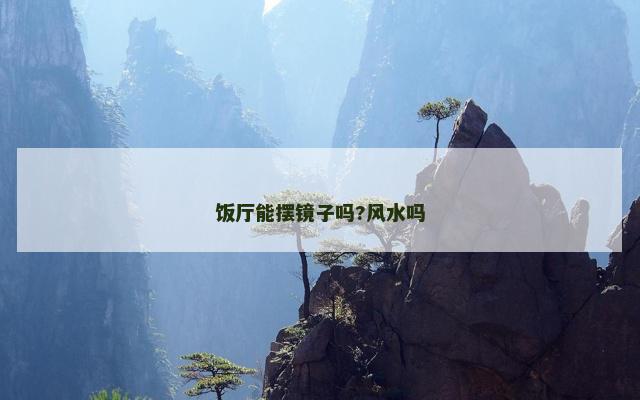 饭厅能摆镜子吗?风水吗
