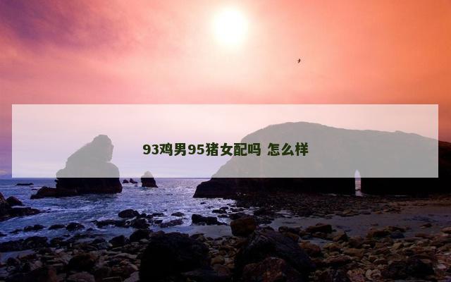 93鸡男95猪女配吗 怎么样