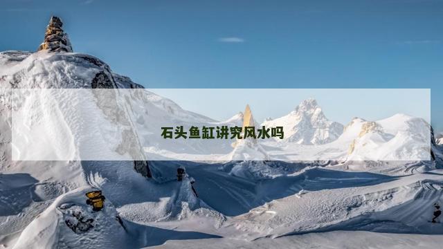 石头鱼缸讲究风水吗