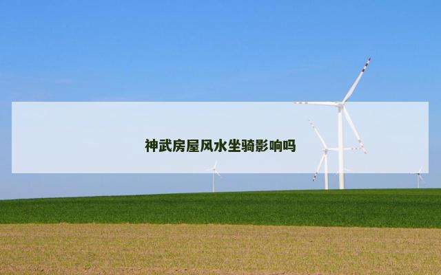 神武房屋风水坐骑影响吗