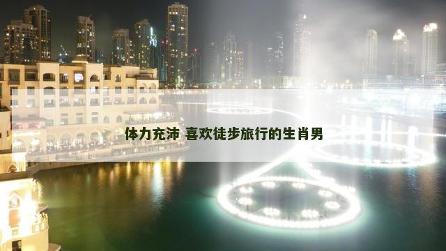 体力充沛 喜欢徒步旅行的生肖男