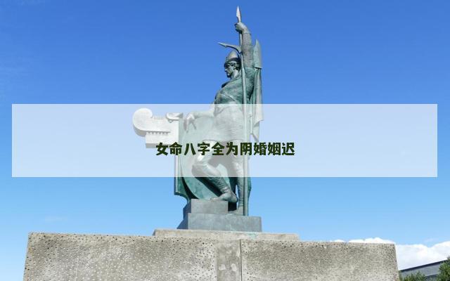 女命八字全为阴婚姻迟