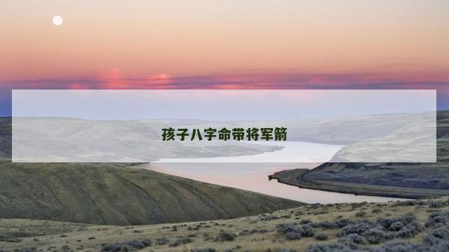 孩子八字命带将军箭