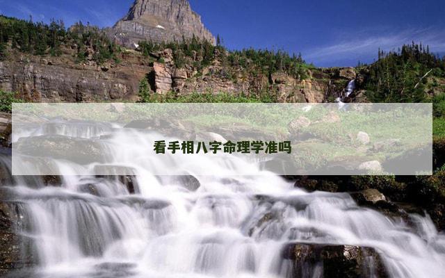 看手相八字命理学准吗