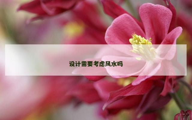 设计需要考虑风水吗