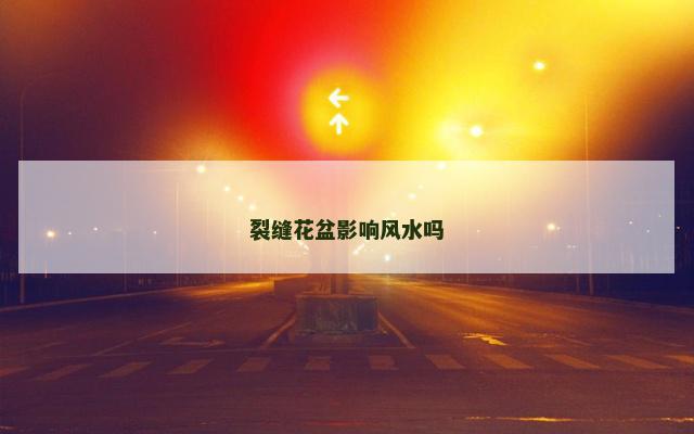裂缝花盆影响风水吗