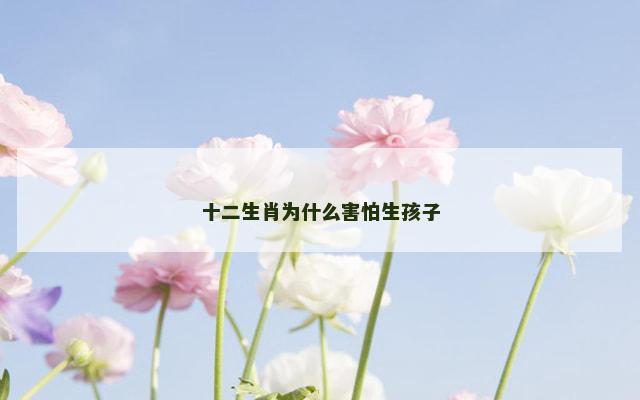 十二生肖为什么害怕生孩子