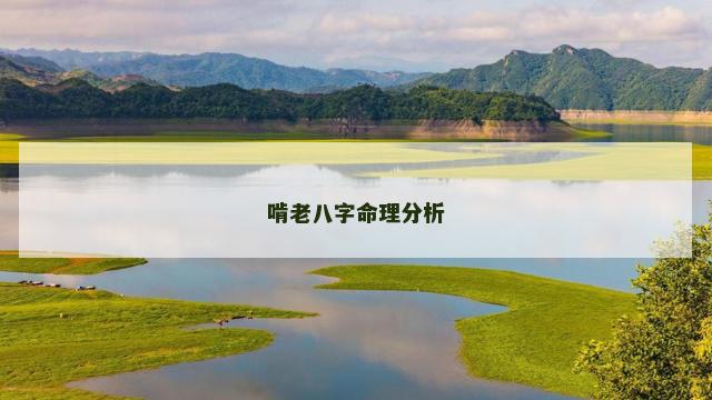 啃老八字命理分析