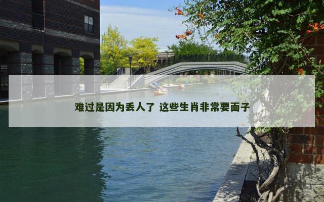 难过是因为丢人了 这些生肖非常要面子