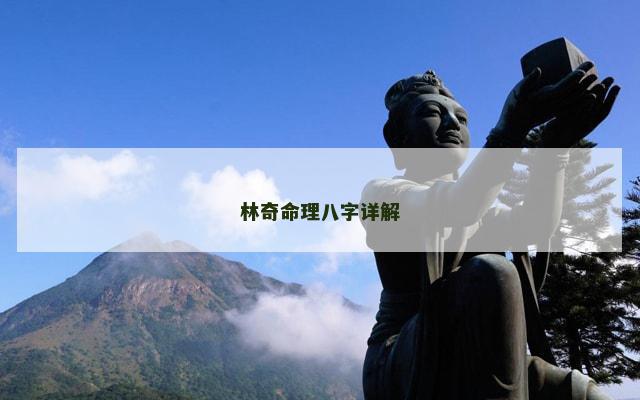 林奇命理八字详解
