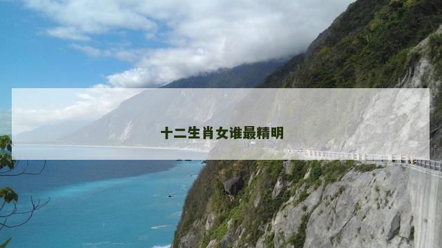 十二生肖女谁最精明