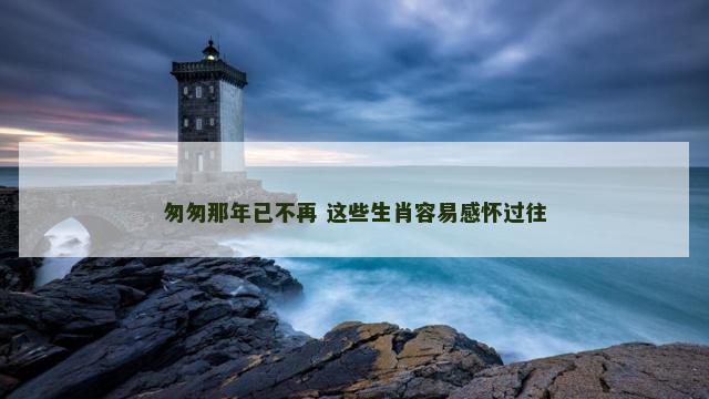 匆匆那年已不再 这些生肖容易感怀过往