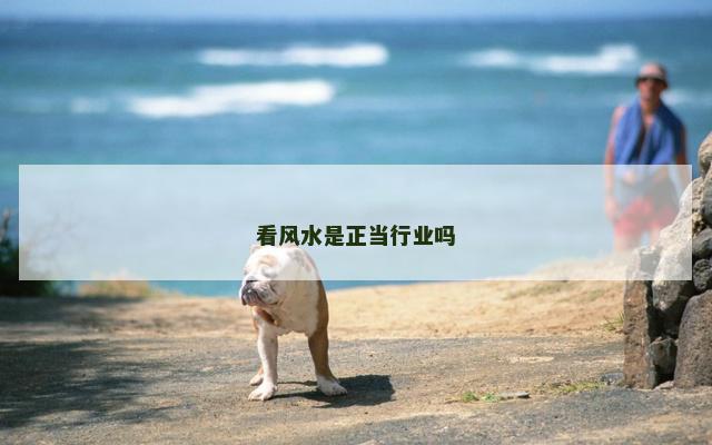 看风水是正当行业吗