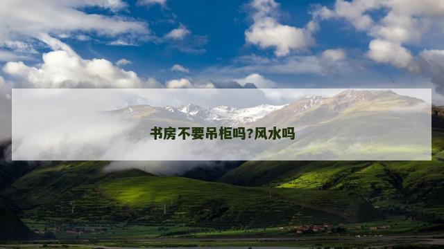 书房不要吊柜吗?风水吗