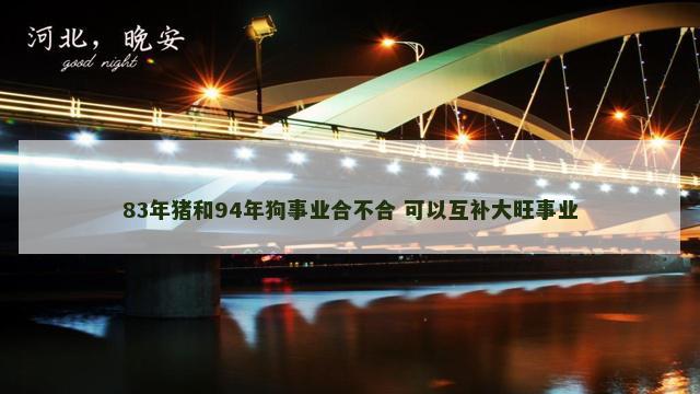 83年猪和94年狗事业合不合 可以互补大旺事业