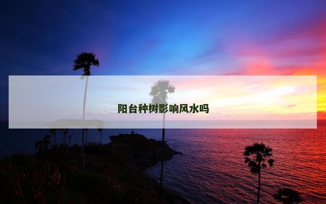 阳台种树影响风水吗