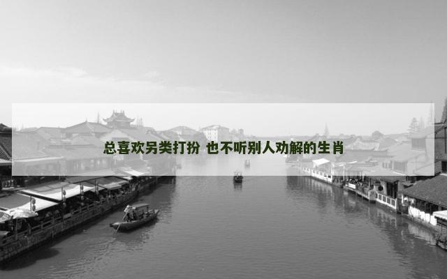 总喜欢另类打扮 也不听别人劝解的生肖