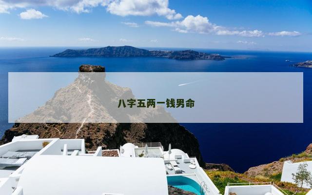 八字五两一钱男命
