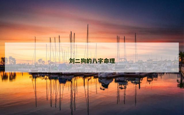 刘二狗的八字命理