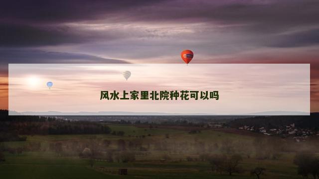 风水上家里北院种花可以吗