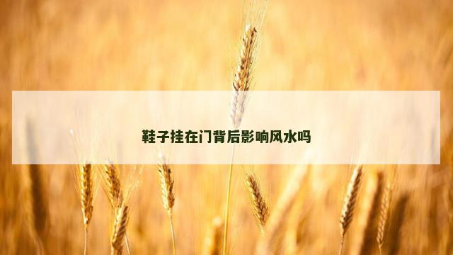 鞋子挂在门背后影响风水吗