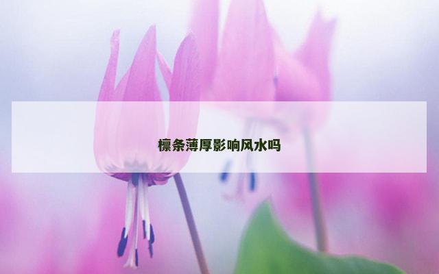 檩条薄厚影响风水吗