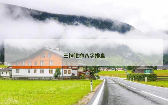 三神论命八字排盘