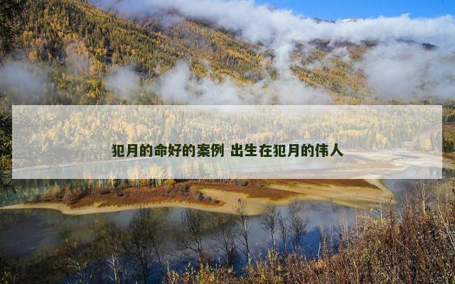 犯月的命好的案例 出生在犯月的伟人