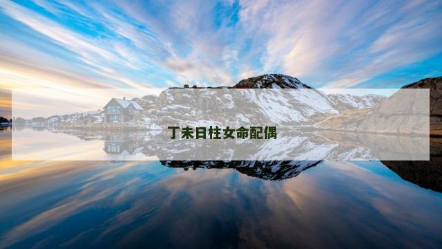 丁未日柱女命配偶
