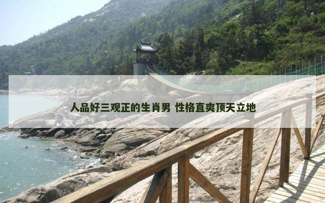 人品好三观正的生肖男 性格直爽顶天立地