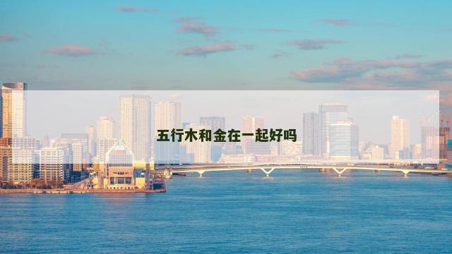 五行木和金在一起好吗