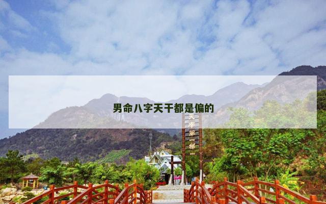 男命八字天干都是偏的