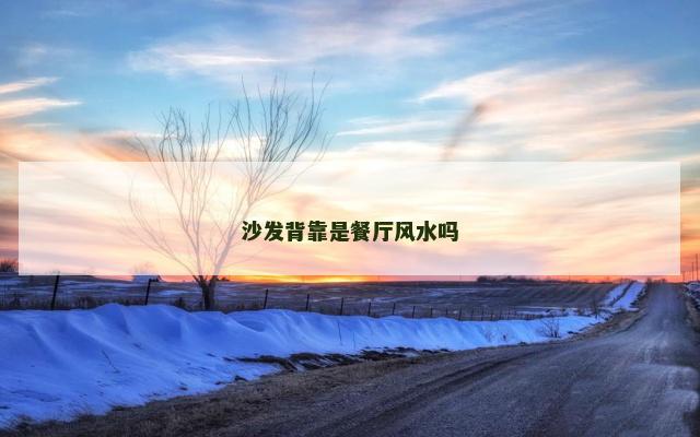沙发背靠是餐厅风水吗