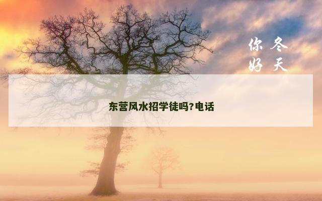 东营风水招学徒吗?电话