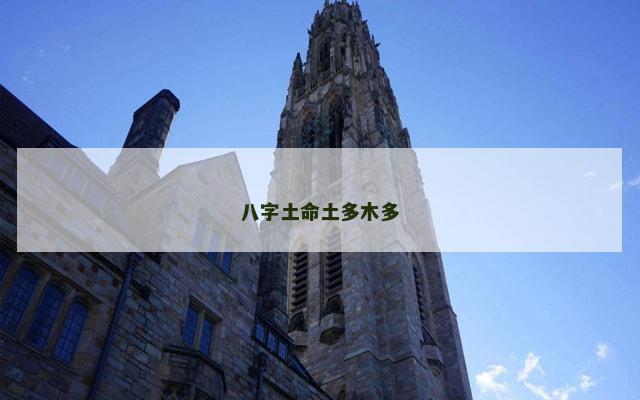 八字土命土多木多